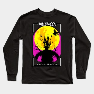 Halloween Full Moon Long Sleeve T-Shirt